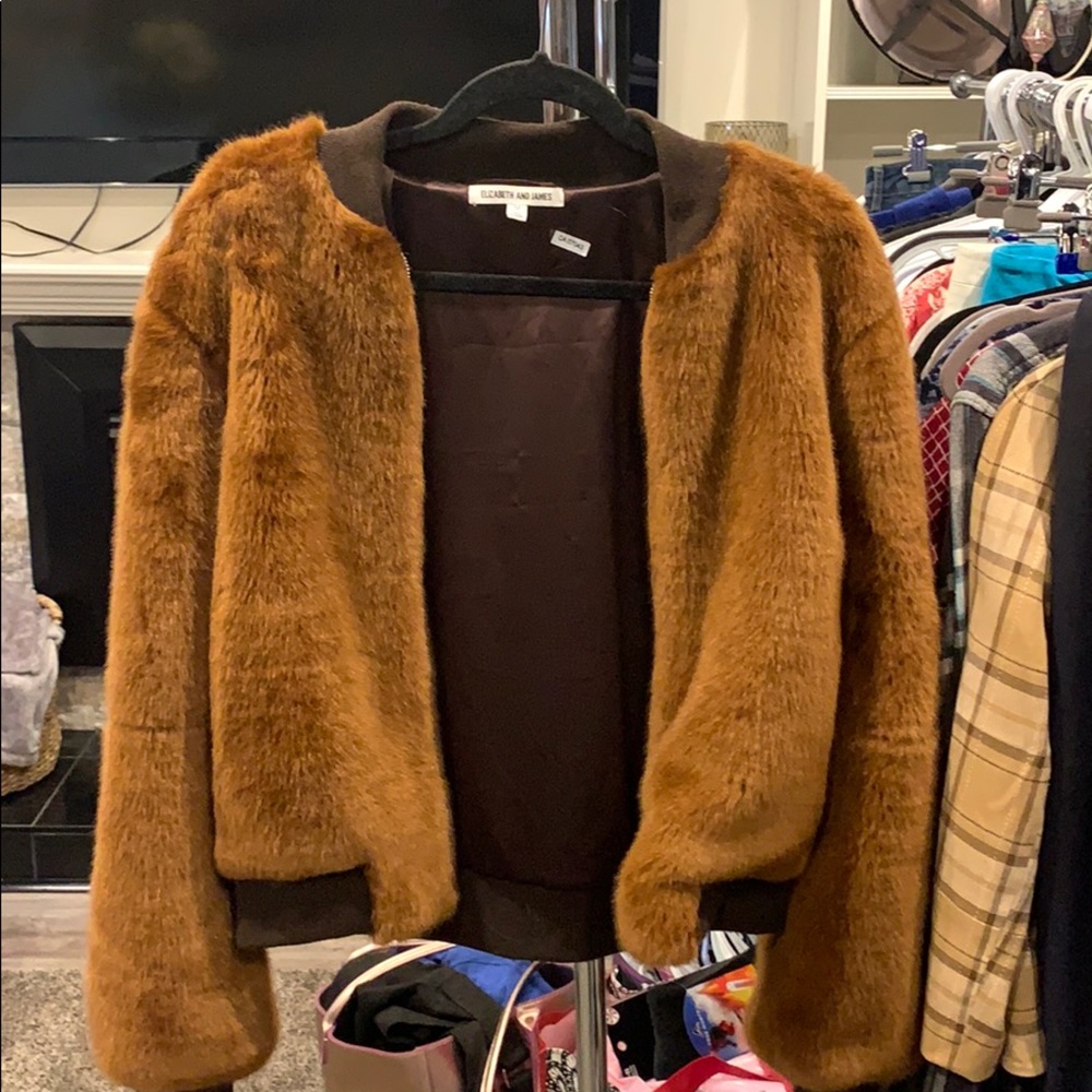 Elizabeth and james fur jacket